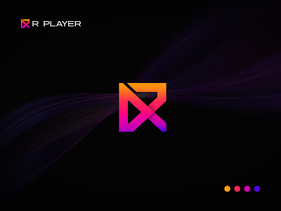 R Player logo design