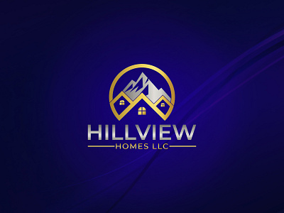 Hill View Homes LLC - Logo design 3d 99 designs logo branding business creative logo custom logo design graphic design home house illustration letter logo logo logo maker modern logo property real estate vector