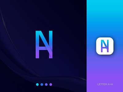 Letter A+H - Logo design