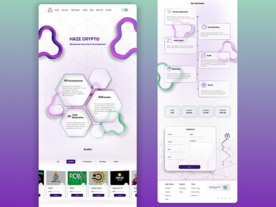 Haze Crypto art audit bitcoin coin crypto cryptocurrency design etherium figma graphic design green home page illustration kyc nft purple token ui uidesign ux