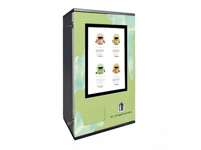 "Οι Γουμένισσες: Φυσικοί Πολτοί" - Vending Machine Customisation design graphic design marketing sales promotion