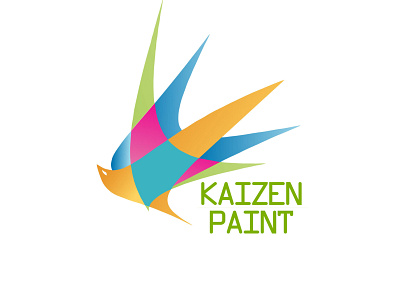 Modern logog for a paint manufacturer branding design graphic design logo typography vector