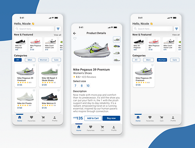 Sneakers E-Commerce Mobile App sneakers app sneakers ecommerce app