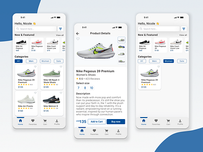 Sneakers E-Commerce Mobile App sneakers app sneakers ecommerce app