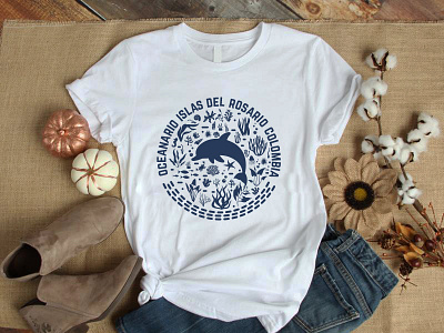Ocean T-shirt design graphic design illustration ocean t shirt design t shirt design