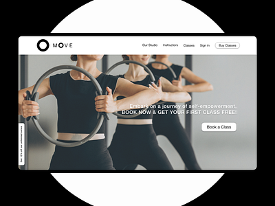 Fitness Studio Landing Page