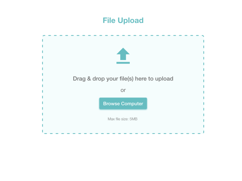 File Upload by Andrea Ortiz on Dribbble