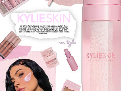 Kylie Skin (EXAMPLE) design graphic design kylie cosmetics kylie skin photoshop