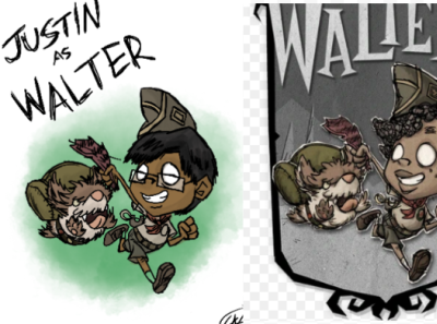 [ RE-DRAW] "Don't Starve Together" - Walter art character concept concept art design digital digital art dont starve dont starve together game illustration procreate recreation redraw video game walter