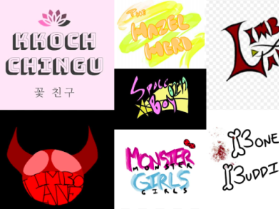 [ LOGOS ] Kkoch Chingu Brands art concept concept art design digital digital art etsy flower friends illustration kkoch chingu logo logos procreate shop small business