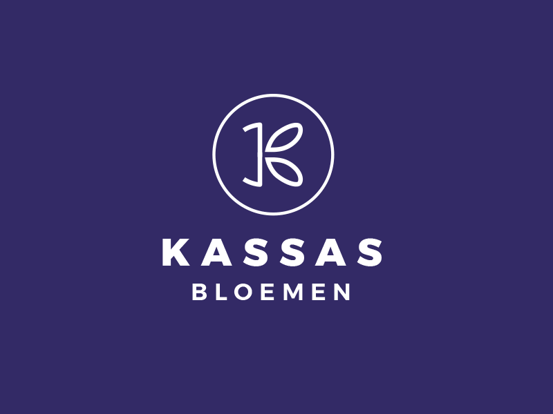 Logo - florist Kassas Bloemen branding colors florist logo