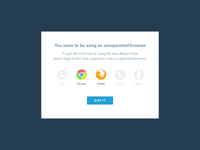 Browser Not Supported browser chrome design firefox free ie modal popup safari sketch ui web