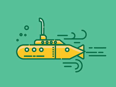 submarine design line nautical ocean submarine vector water