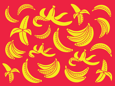 bananagram banana fruit illustration pattern vector