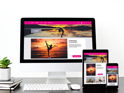 Yoga - Functional Mock-Up graphic design ui ux web design web interface website yoga