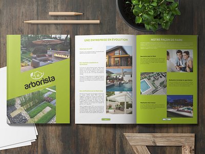 Arborista brochure design graphic design layout print text