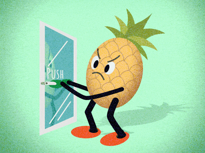 Limber pineapple animation illustration motion graphics