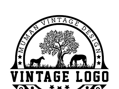 vintage logo design animation branding design graphic design illustration logo motion graphics vintage vintage logo