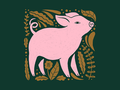 Year of the Pig character design chinese zodiac illustration pig procreate year of the pig