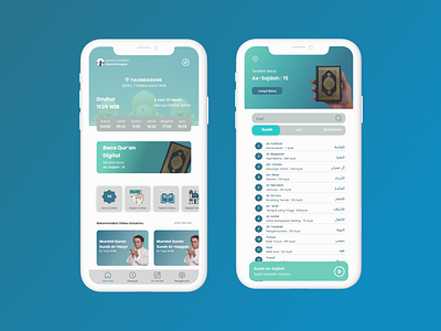 Redesign Ruang Ngaji Mobile App application design mobile app muslim app quran ui