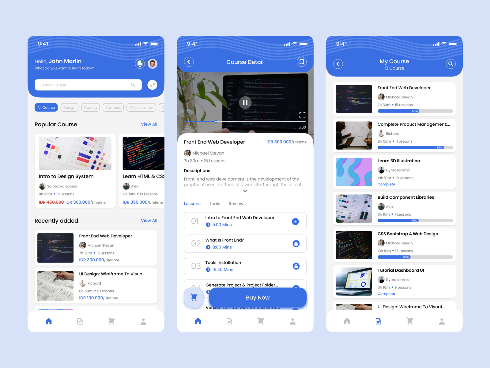 GOLearning Mobile App by Trenaldy Adi Sucipto on Dribbble