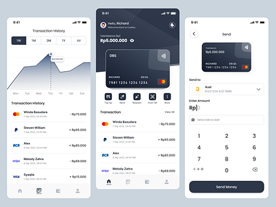 Cashku - Finance Mobile App app design finance mobile mobileapp typography ui ux wallet