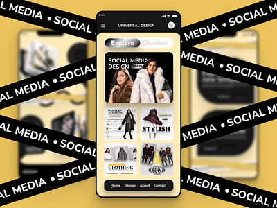 Social Media Design Templates 3d app branding design graphic design
