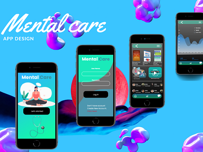 Mental care app design