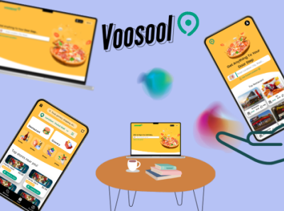 Voosool Food delivery app and website design