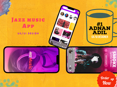 Jazz Music App Design app branding mobile app ui