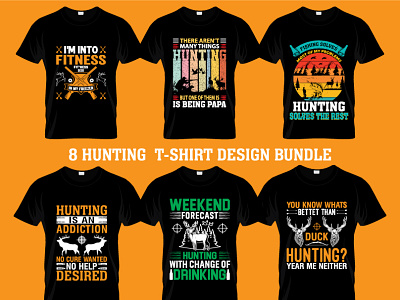 Hunting T-Shirt Design Bundle