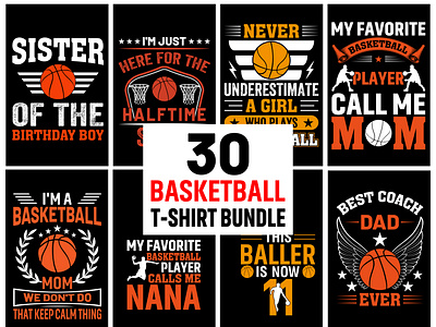 New Basketball T-Shirt Design Bundle