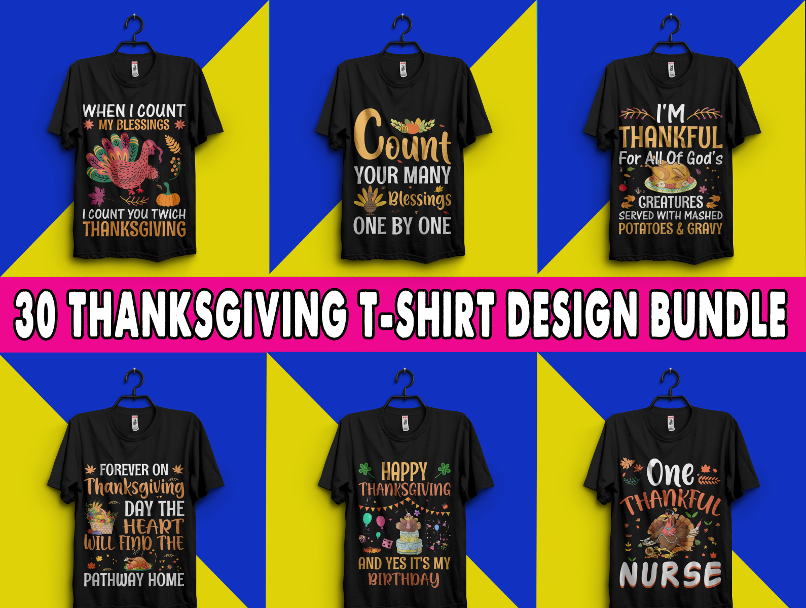 Best 30 Thanksgiving T-Shirt Design Bundle by MD TAZBID AHMED on Dribbble