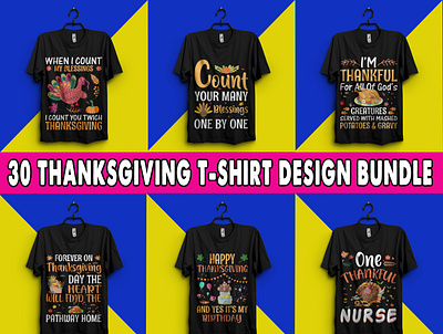 Best 30 Thanksgiving T-Shirt Design Bundle autumn blessed family food foodporn friends givethanks graphic holiday love photooftheday t shirt taypography thanks thanksgiving thanksgivingdinner turkey turkeyday vantage vector