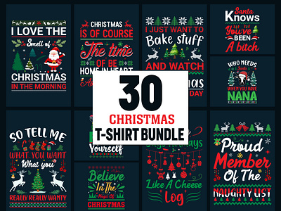 Best Christmas T-Shirt Design Bundle