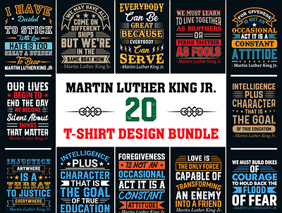 Martin Luther King Jr. T-Shirt Design 20 Bundle citygymlk design drmlkjr graphic happymlkday mlk mlkday mlkdoido mlkj mlkjrday mlkmarch mlkocak mlkquotes mlkweekend reclaimmlk t shirt taypography teamlkv vaisegurandomlk vintage