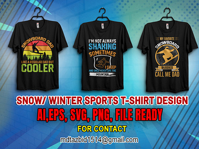 My New Snow/Winter Sports T-Shirt Design