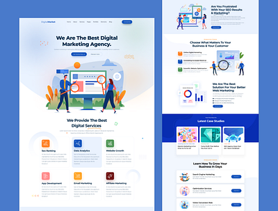 Digital Marketing Agency- Website branding design digital marketing ui