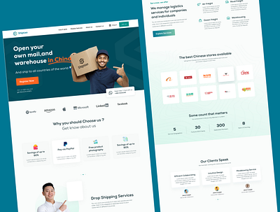 Shipping Company - Website design ui