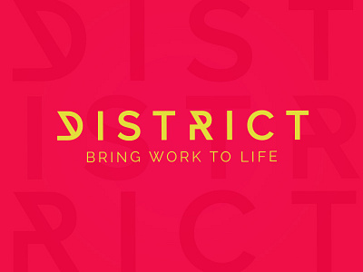District Brand Design brand brand development color district identity illustrator logo typography