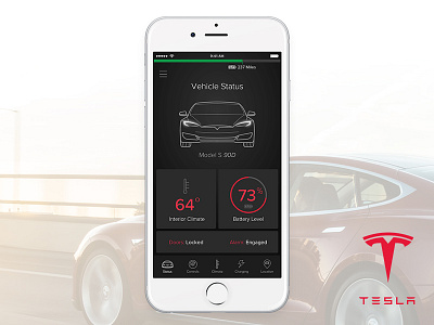 Tesla OneTouch - Status Screen