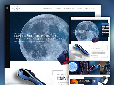 SPACED Design Challenge - Homepage design digital homepage interaction mobile responsive spacedchallenge ui ux web webdesign