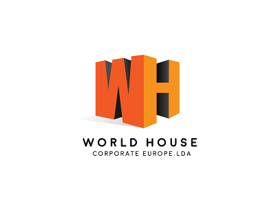 WH branding design house logo typogaphy