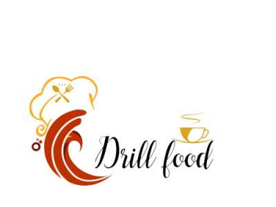 Drill Food Creative Logo Design branding design graphic design icons designs illustration logo logo designs ui ux