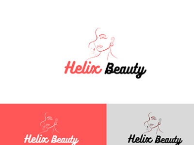 Helix Beauty Creative Logo Design and Graphic Design branding design graphic design icons designs illustration logo logo design ui ux vector