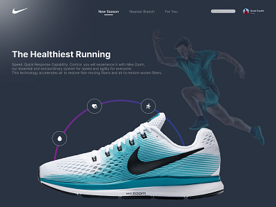 Nike Home Page UI-UX nike ui ux