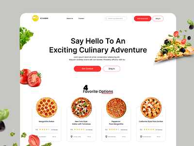 Food Page UI-UX 3d adobe animation branding design figma food foodpage graphic design illustration logo motion graphics typography ui ui ux ux vector