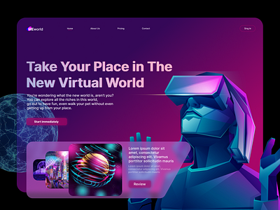 Metavarse Web Page UI-UX