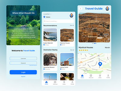 Mobile Travel App UI-UX