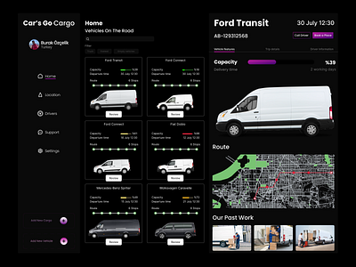 Cargo Web Page UI-UX